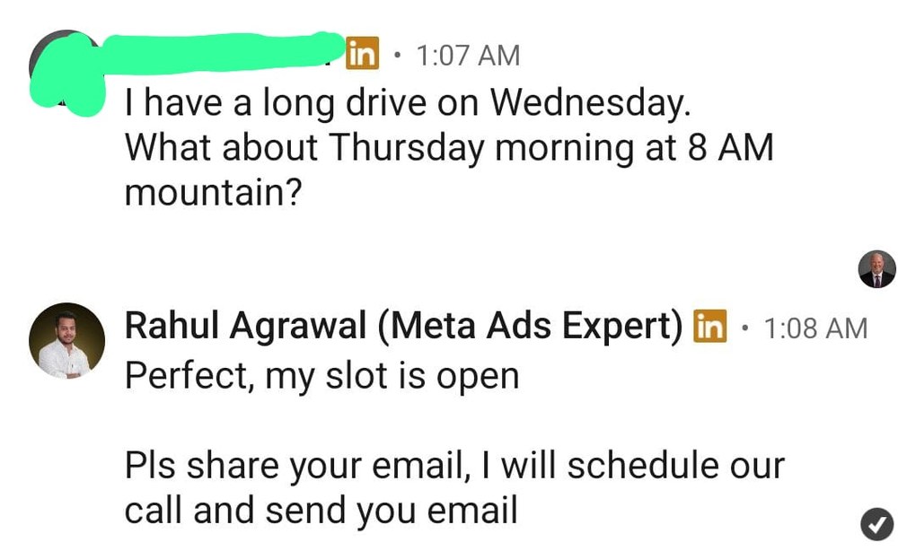 US founder — Thursday 8 AM Mountain slot locked in